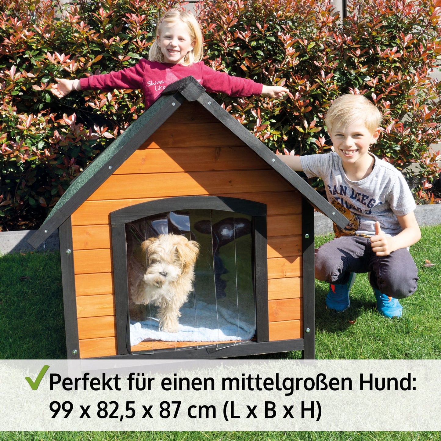 BITTE LESEN !!! Retourenware ! Hundehütte Luna L - 99 x 87 x 82,5 cm (B x H x T) / Eingang - 35,5 x 40 cm (B x H)