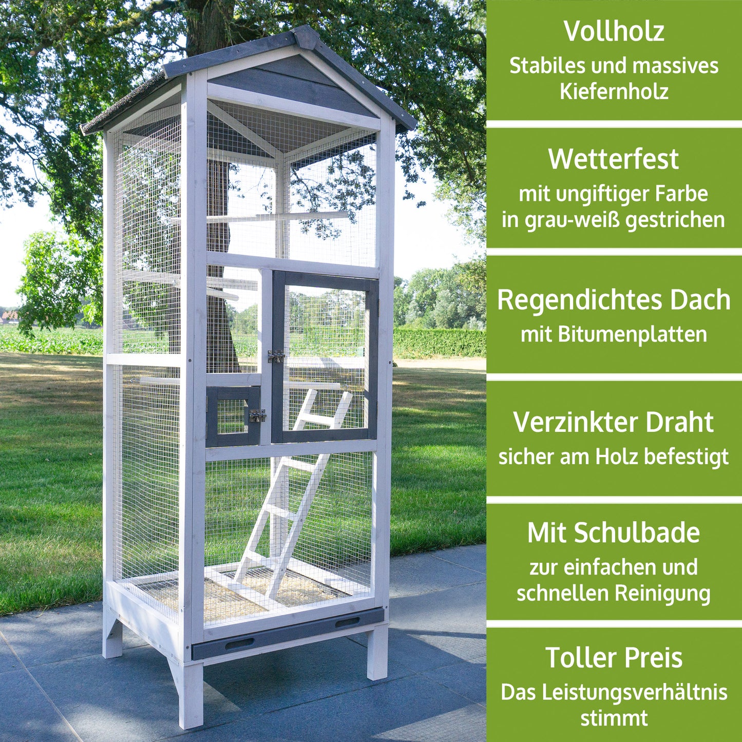 Vogelvoliere Voliere Vogelkäfig Käfig Vogelhaus M 302