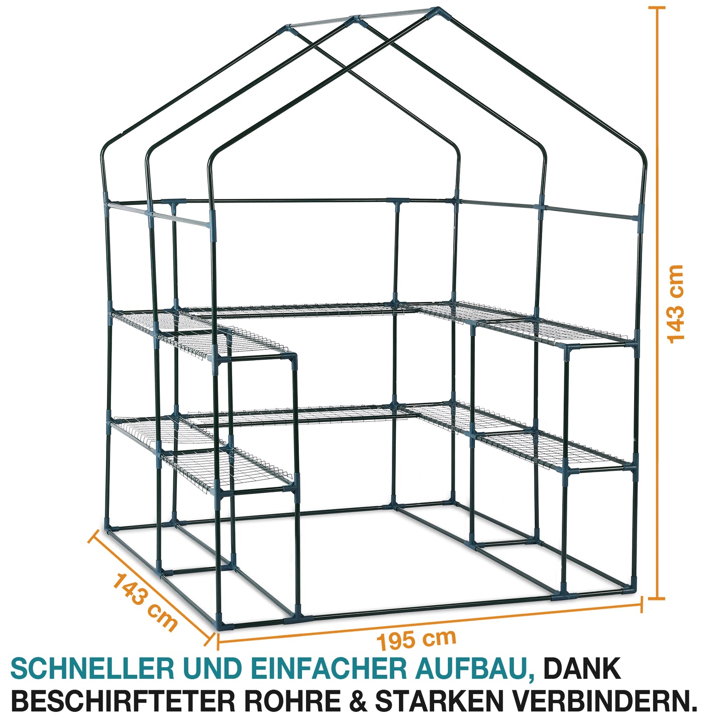 Gewächshaus Foliengewächshaus Frühbeet Tomatengewächshaus Treibhaus