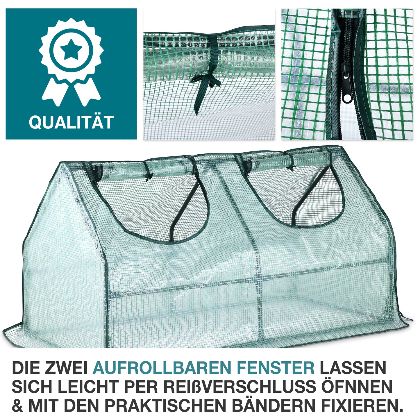 Gewächshaus Foliengewächshaus Frühbeet Tomatengewächshaus Treibhaus 120 x 60 x 60 (B x H x T)