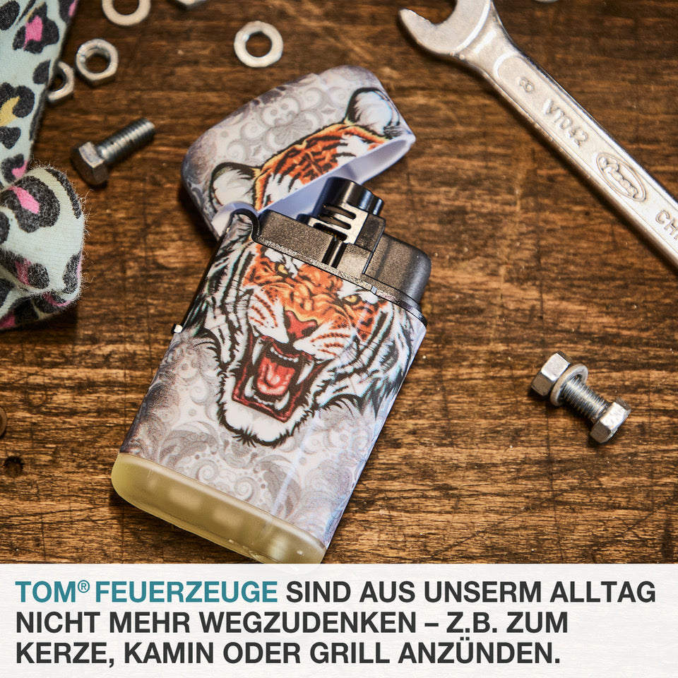 Elektronik Feuerzeug mit Jet Flamme Wild Animal