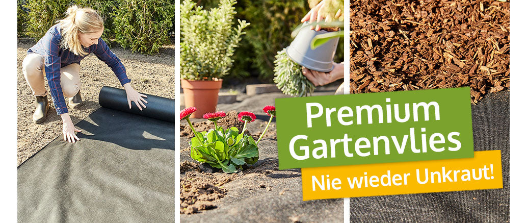 Gartenvlies Unkrautvlies Mulchvlies 50g/ m² 25 m Länge x 1 m Breite (550)