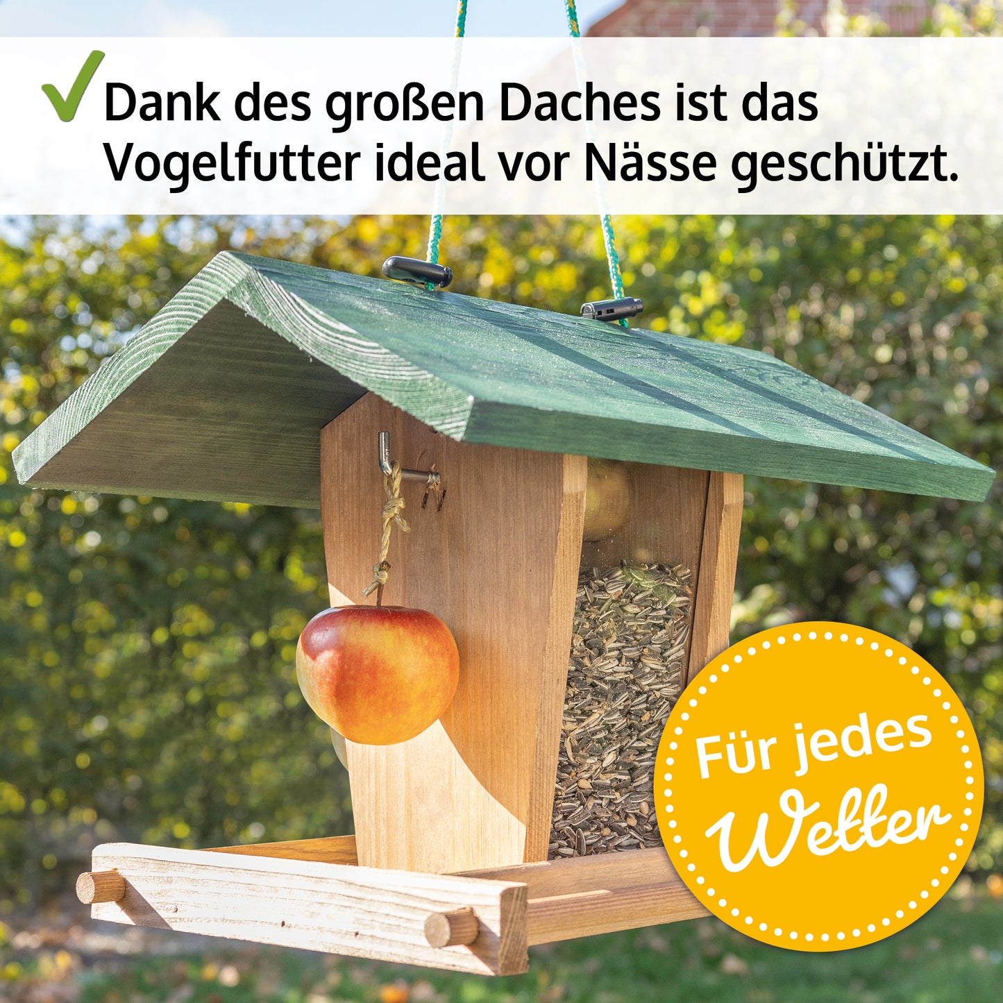 Vogelhaus Futterstation Futterhaus Vogelfutterhaus 325 Braun