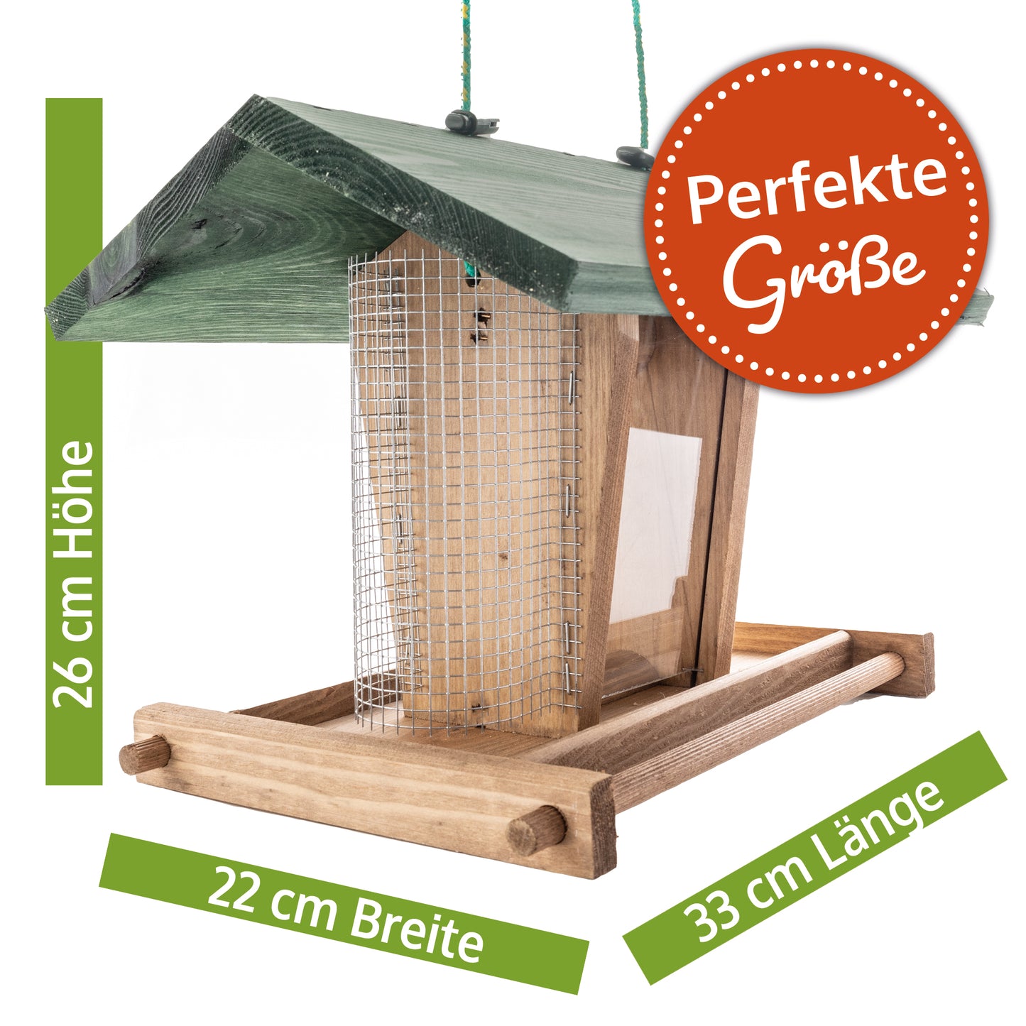 Vogelhaus Futterstation Futterhaus Vogelfutterhaus 325 Braun