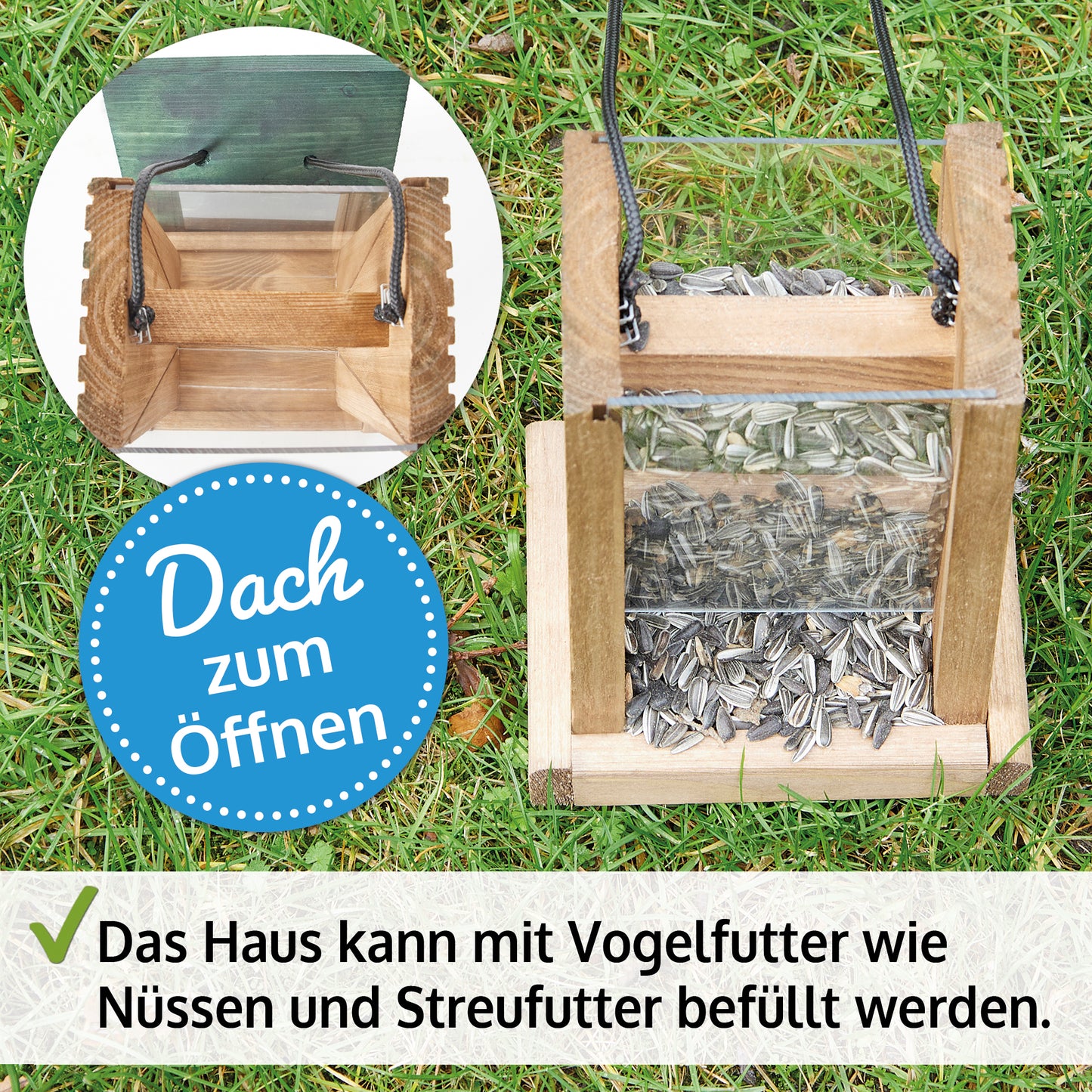 Vogelhaus Futterstation Futterhaus Vogelfutterhaus 329