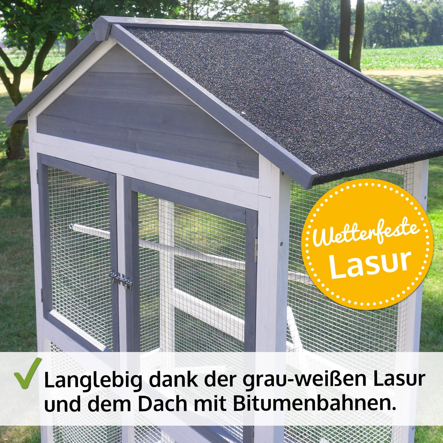 Vogelvoliere Voliere Vogelkäfig Käfig Vogelhaus XL 304