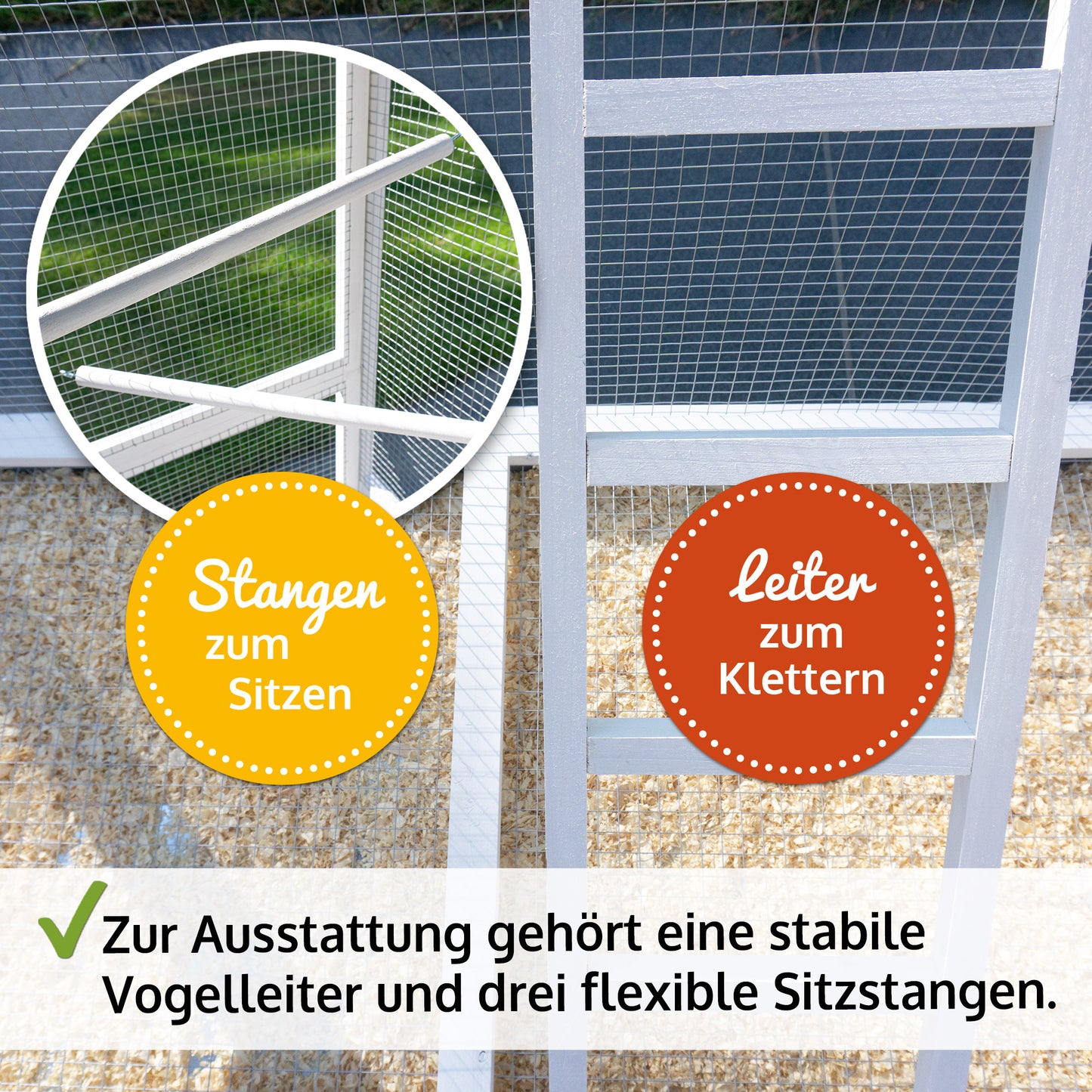 Vogelvoliere Voliere Vogelkäfig Käfig Vogelhaus XL 304