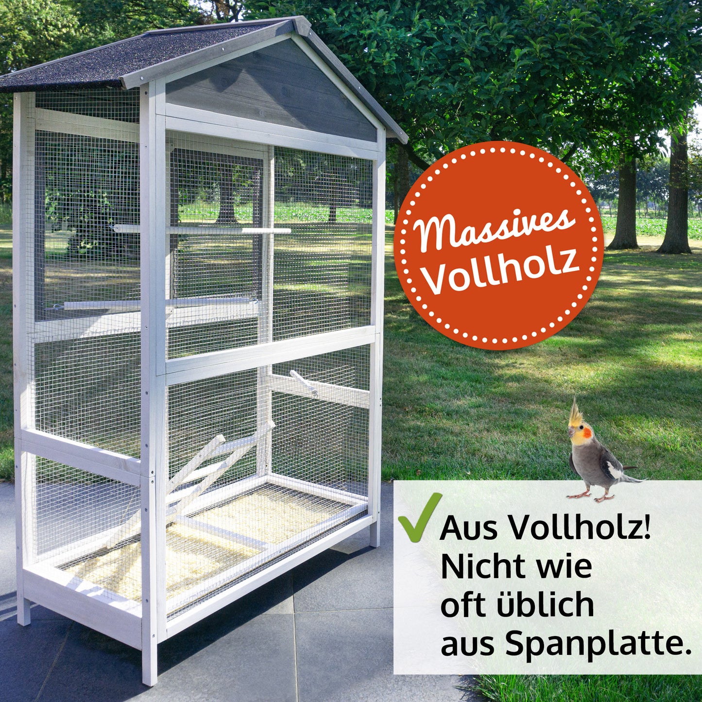 Vogelvoliere Voliere Vogelkäfig Käfig Vogelhaus XL 304