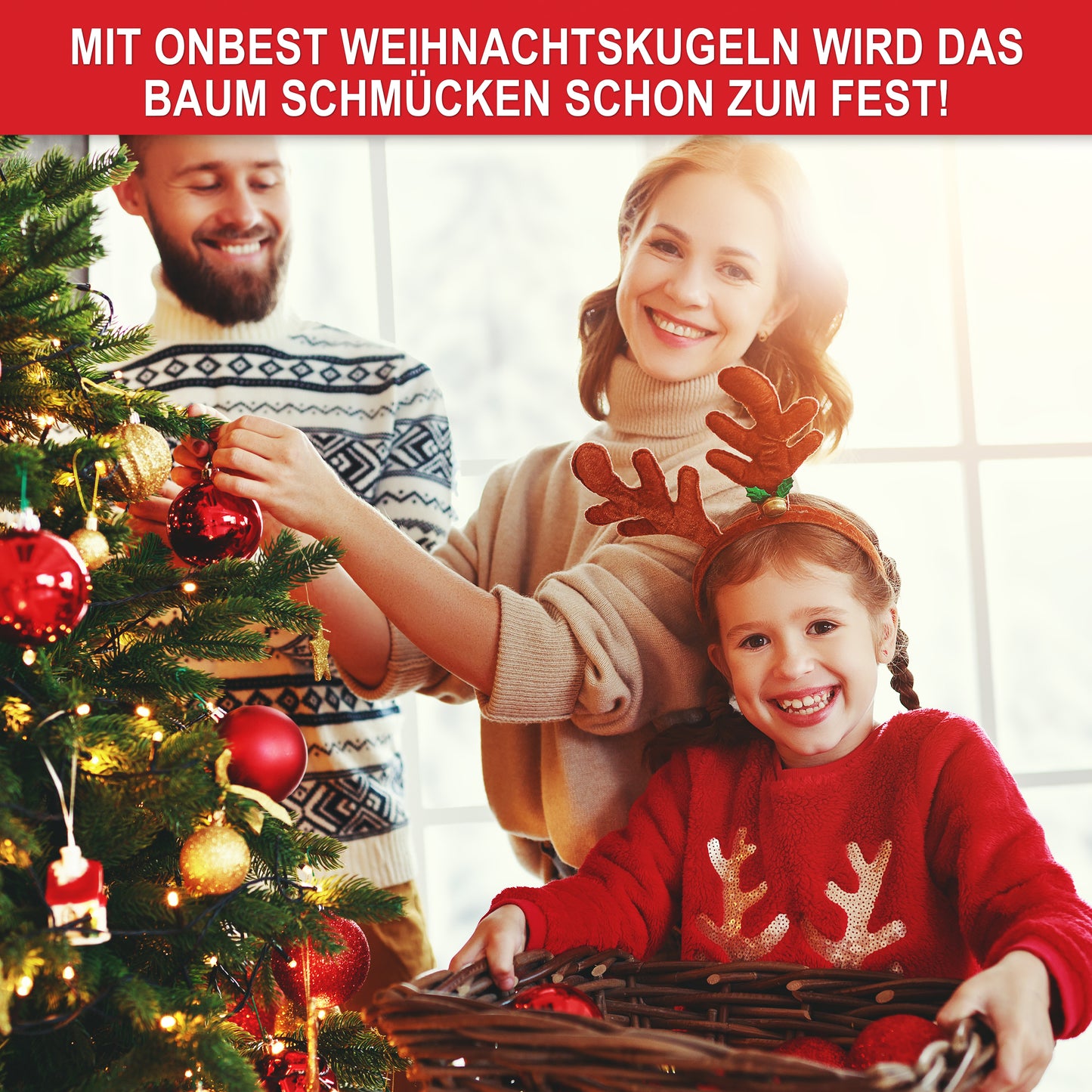 Weihnachtskugeln aus Kunststoff Christbaumschmuck Champanger