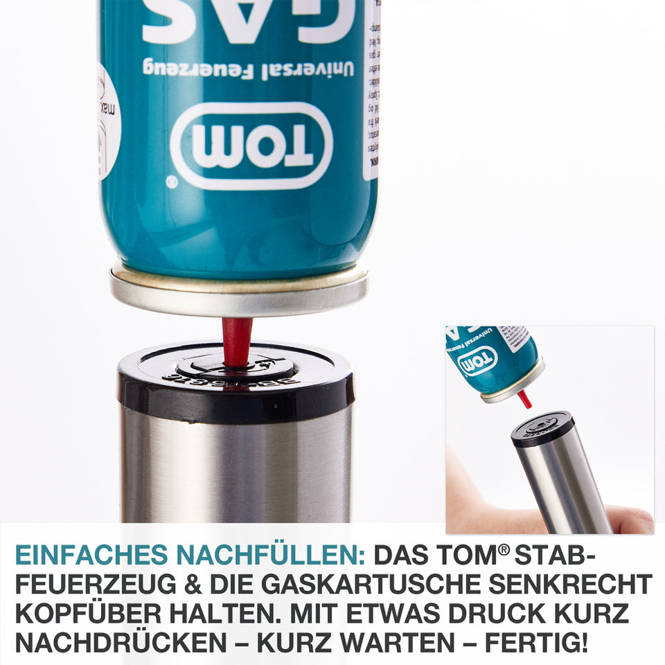Stabfeuerzeug XXL Elektrisches Gasfeuerzeug Softflamme