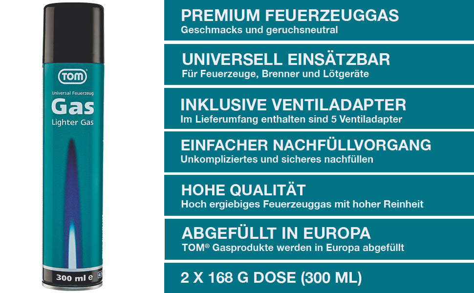 Feuerzeuggas 2 mal 300ml