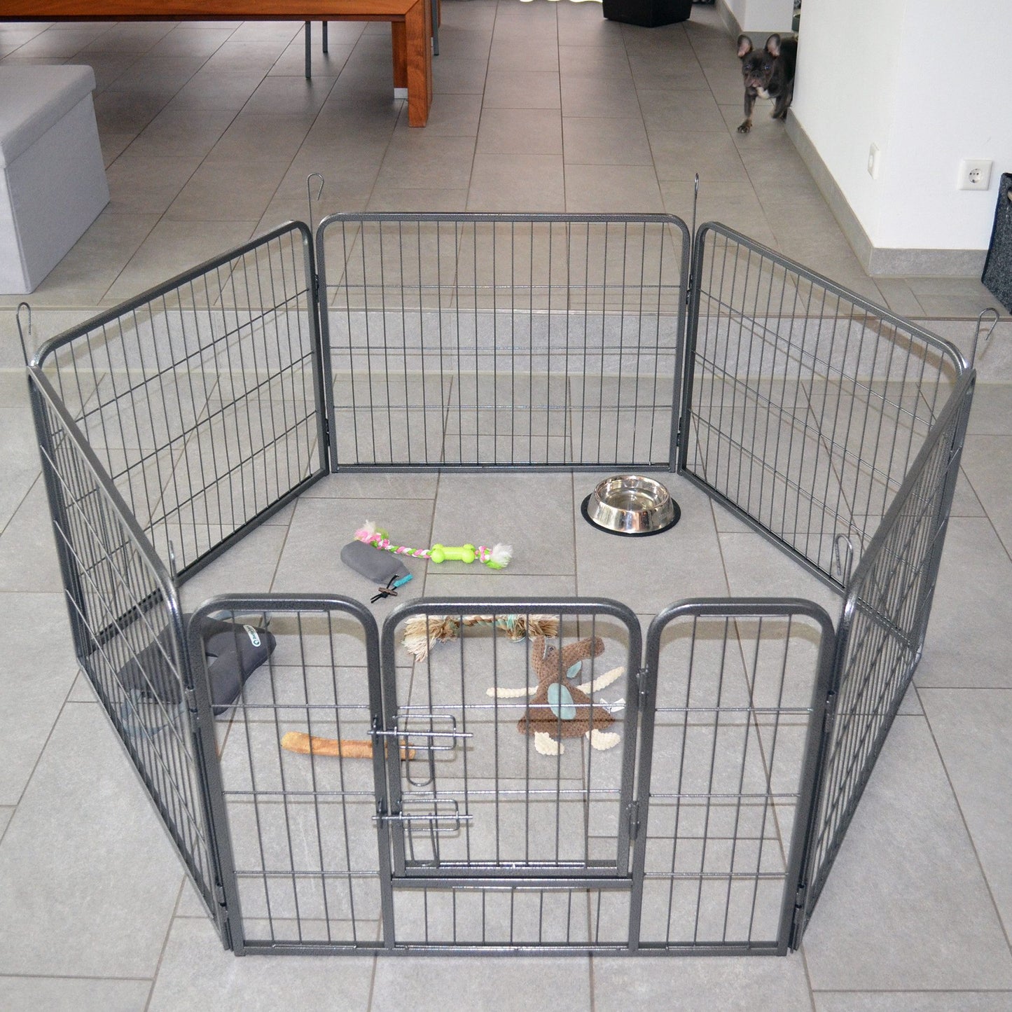 Bitte Lesen !! Retourenware ! DOG RUN Hundeauslauf Hundegegehe Welpenauslauf 482