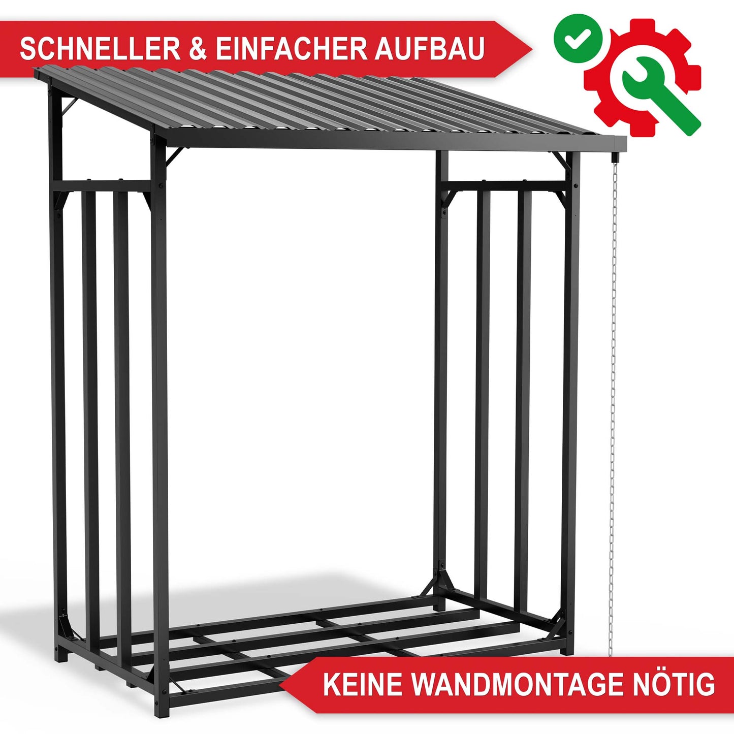 Brennholzregal Metall M