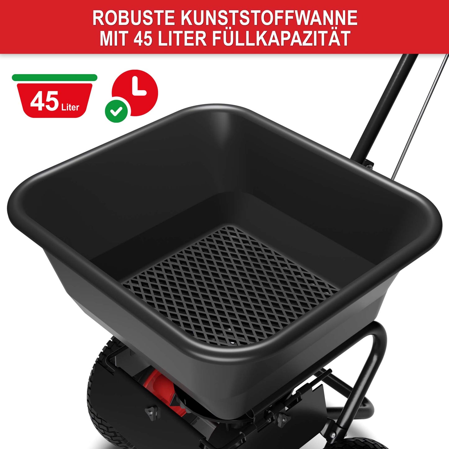 BITTE LESEN !!! Retourenware ! Streuwagen Düngestreuer Streuer Rasen sähen Düngen Streusalz