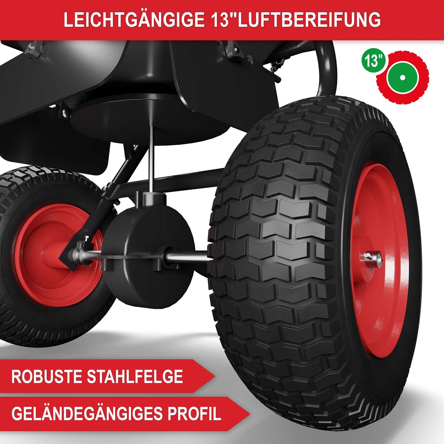 BITTE LESEN !!! Retourenware ! Streuwagen Düngestreuer Streuer Rasen sähen Düngen Streusalz