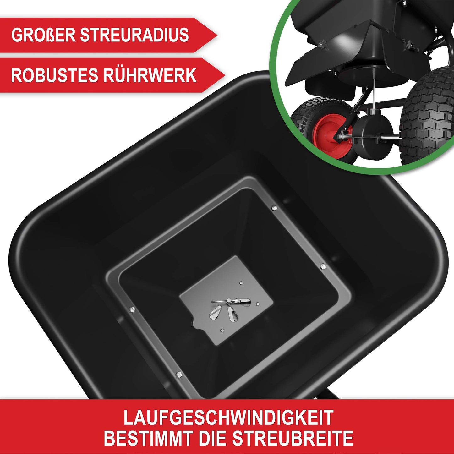 BITTE LESEN !!! Retourenware ! Streuwagen Düngestreuer Streuer Rasen sähen Düngen Streusalz