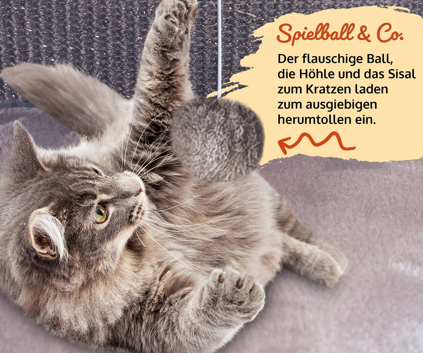 !Bitte Lesen!Retourenware! Katzenhaus Sisal Grau