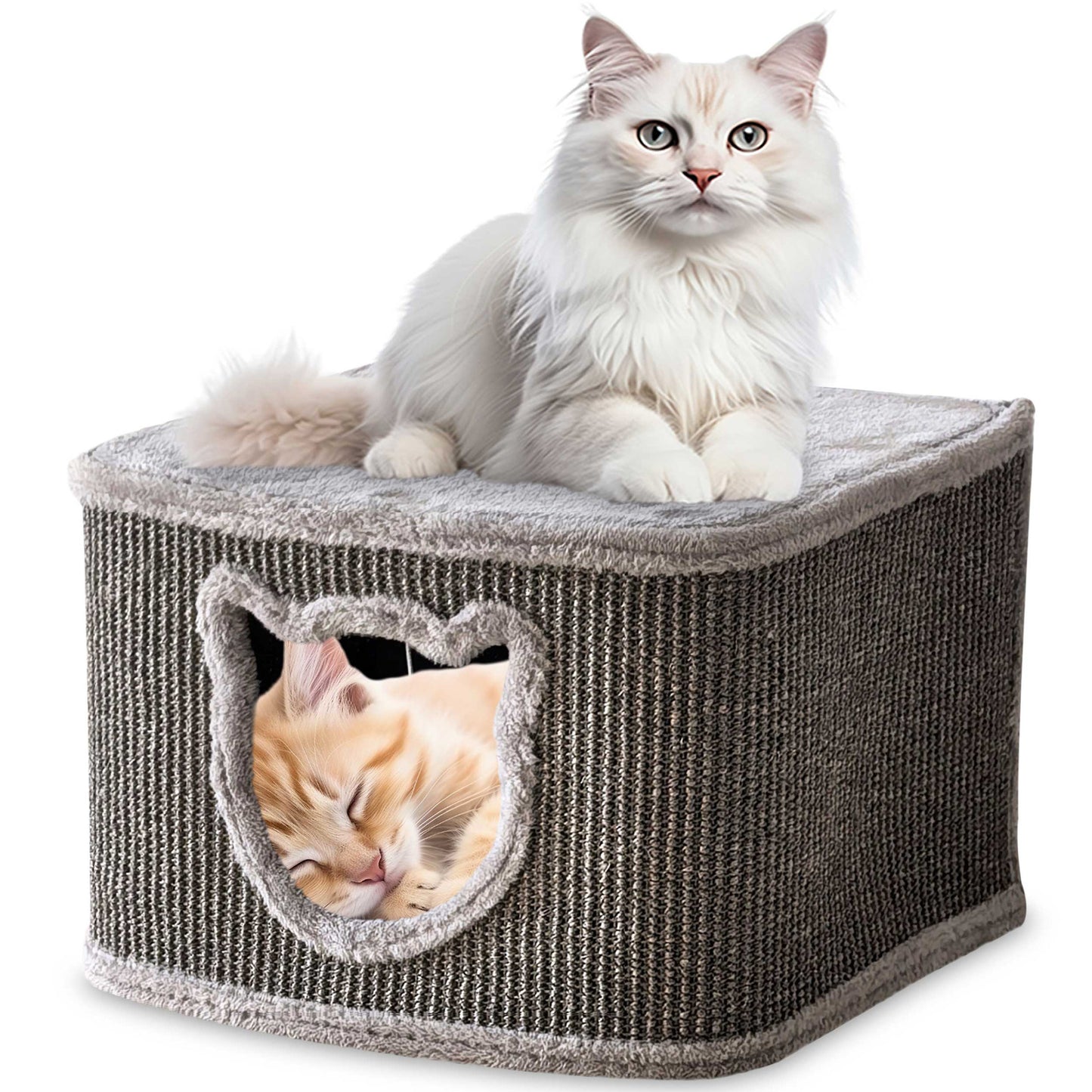 !Bitte Lesen!Retourenware! Katzenhaus Sisal Grau