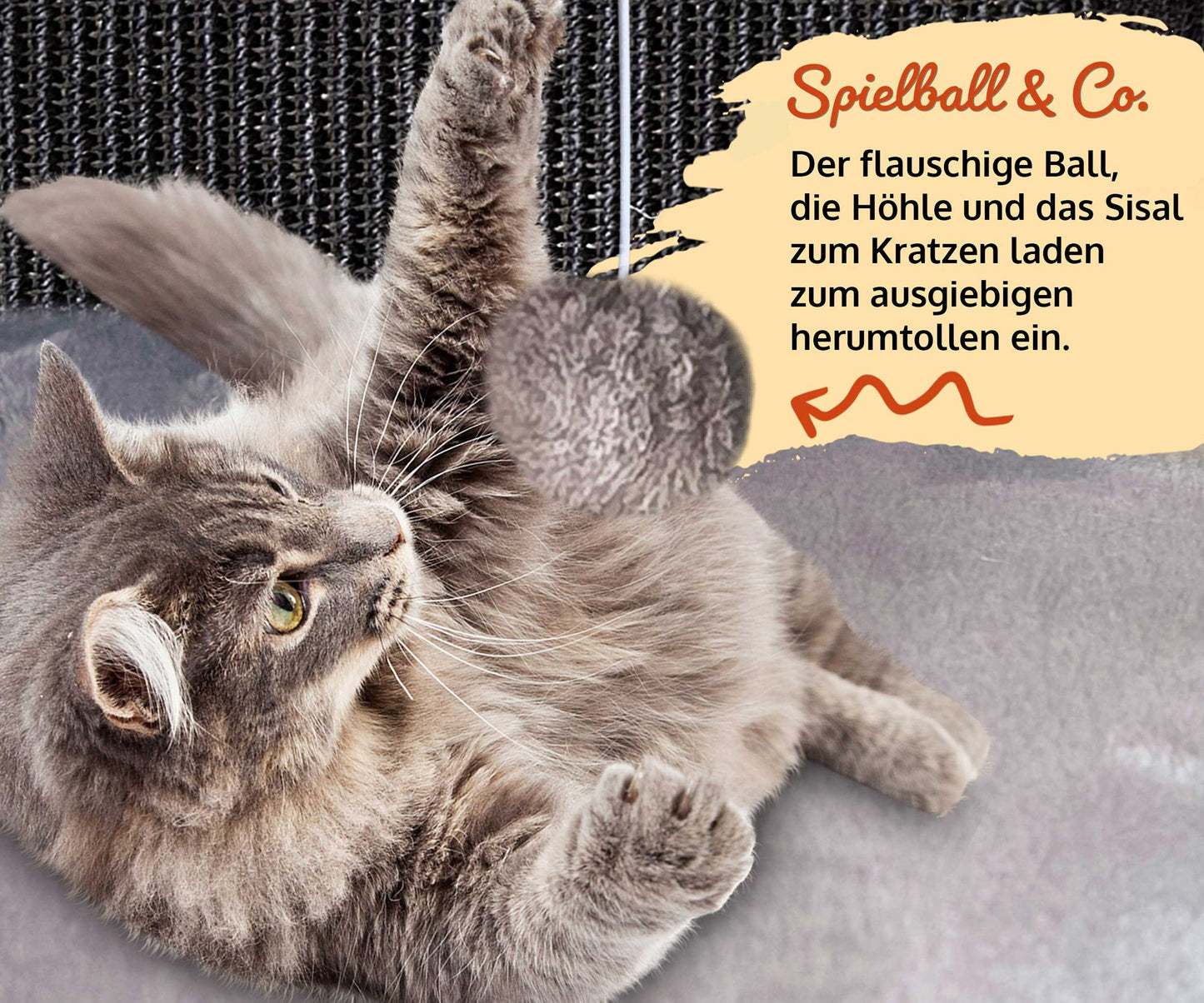 !Bitte Lesen!Retourenware! Katzenhaus Sisal Schwarz