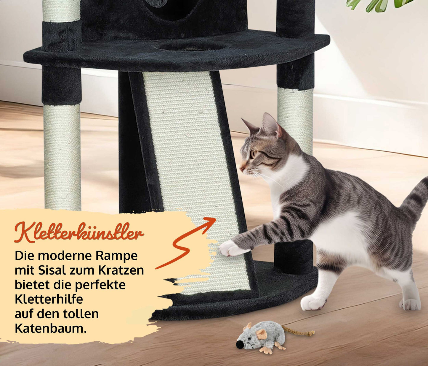 !Bitte Lesen!Retourenware! Katzenbaum Lola Dunkel Grau