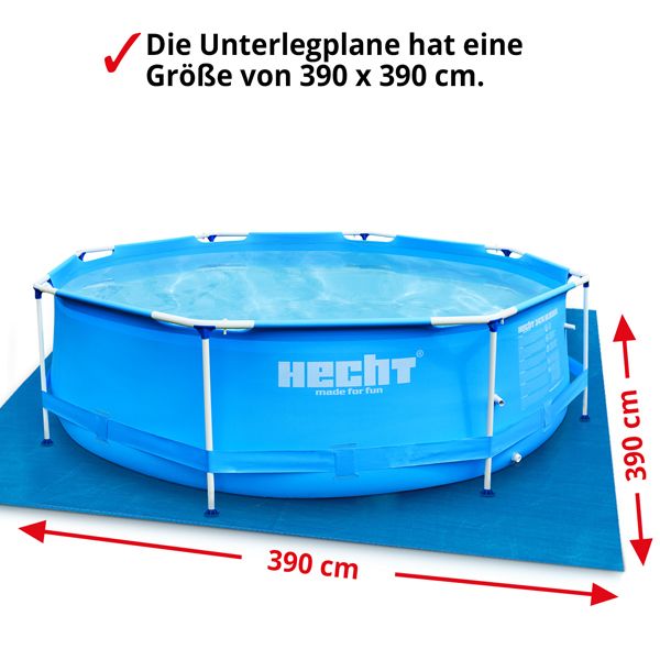 Pool Unterlegfolie 016124 390 x 390 cm
