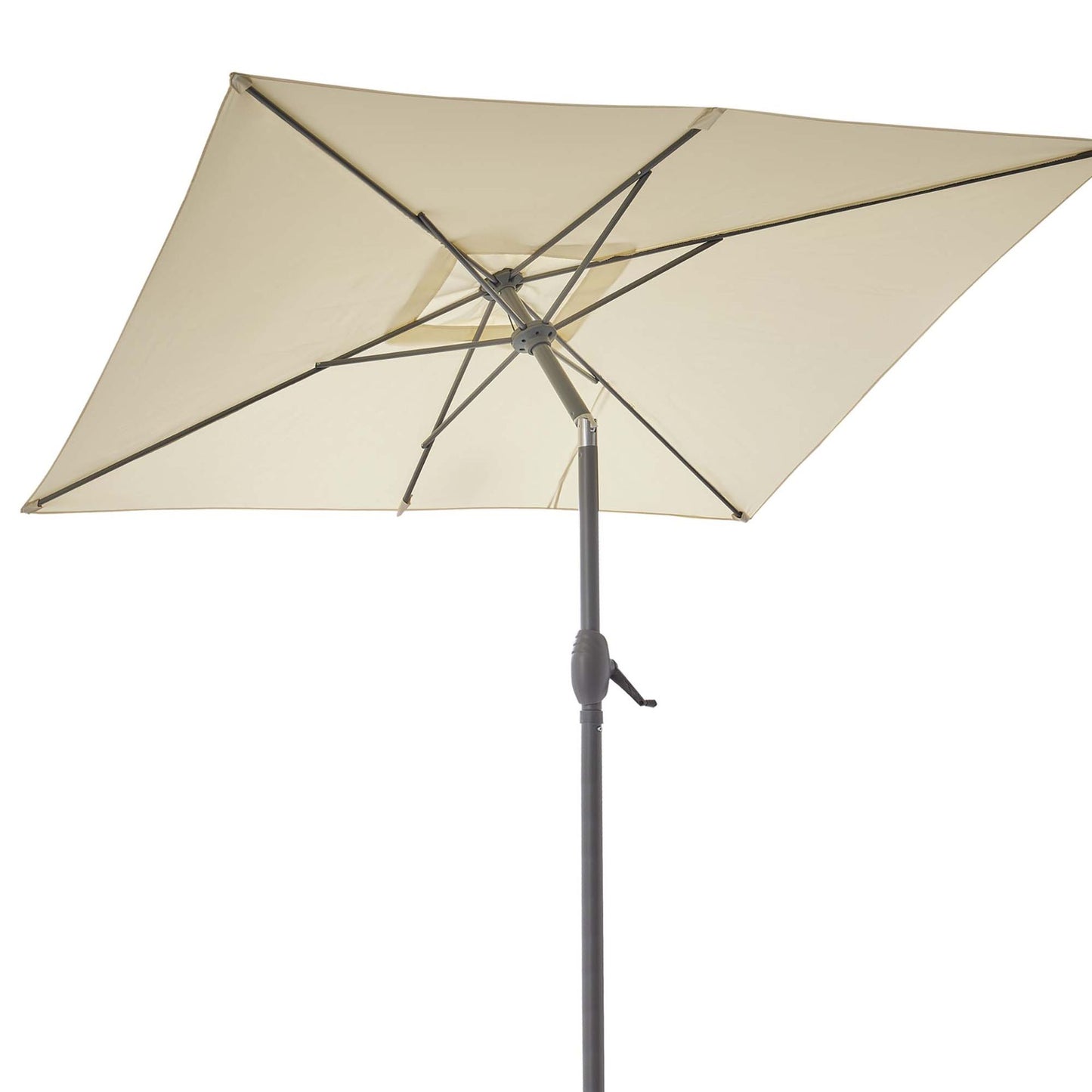 !! Bitte Lesen !! Sonnenschirm mit Kurbel Beige 140 x 210 cm