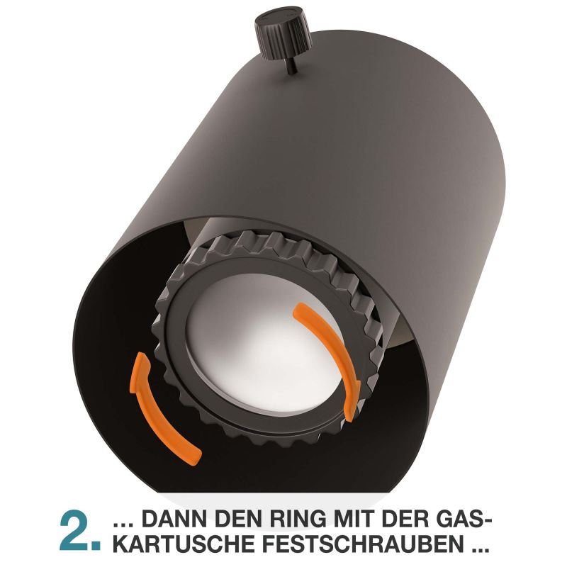 Tischkamin Gas Schwarz