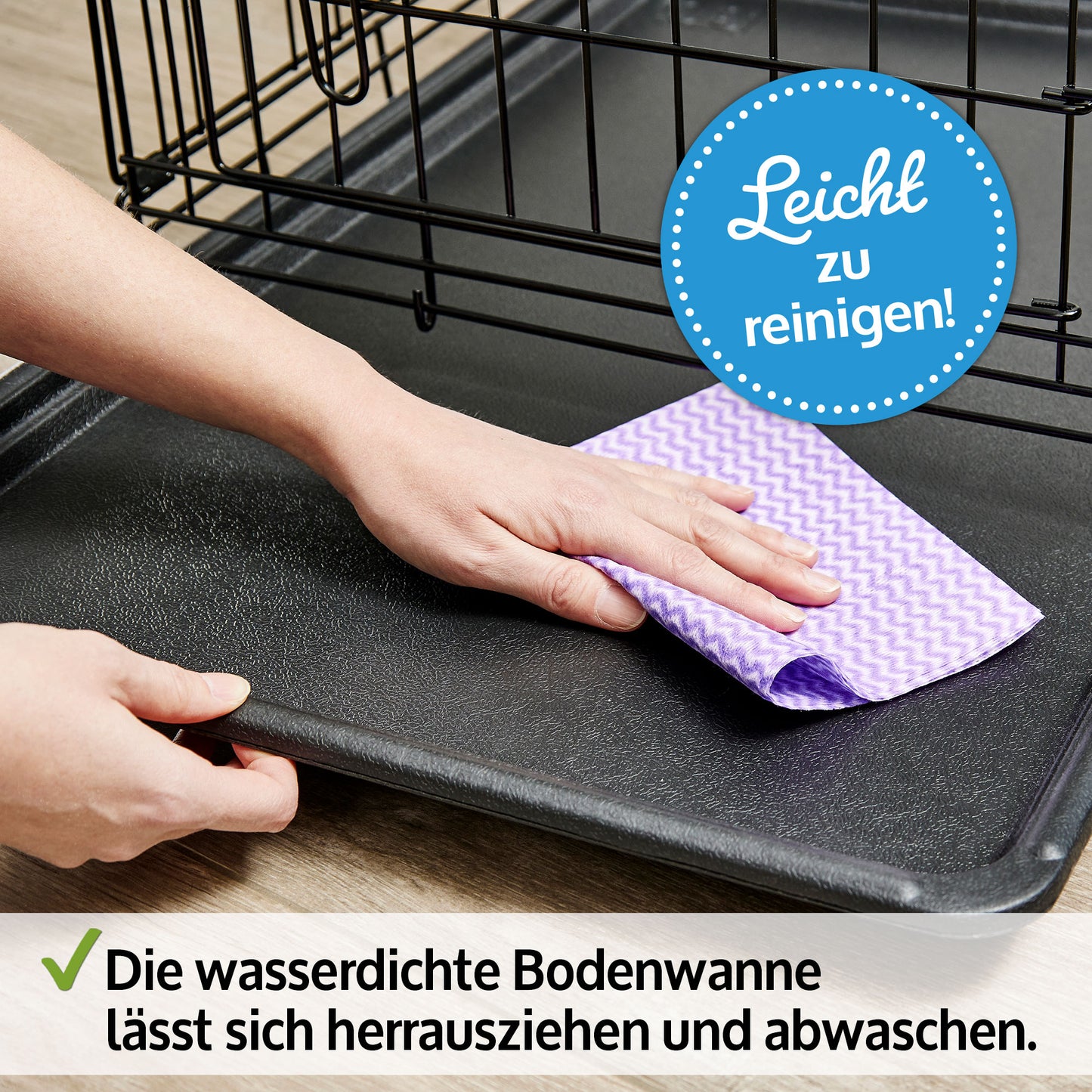 !! Bitte Lesen!! Faltbare Hundebox Größe L – 90 x 57 x 63 cm (L x B x H), Gewicht 9,7 kg