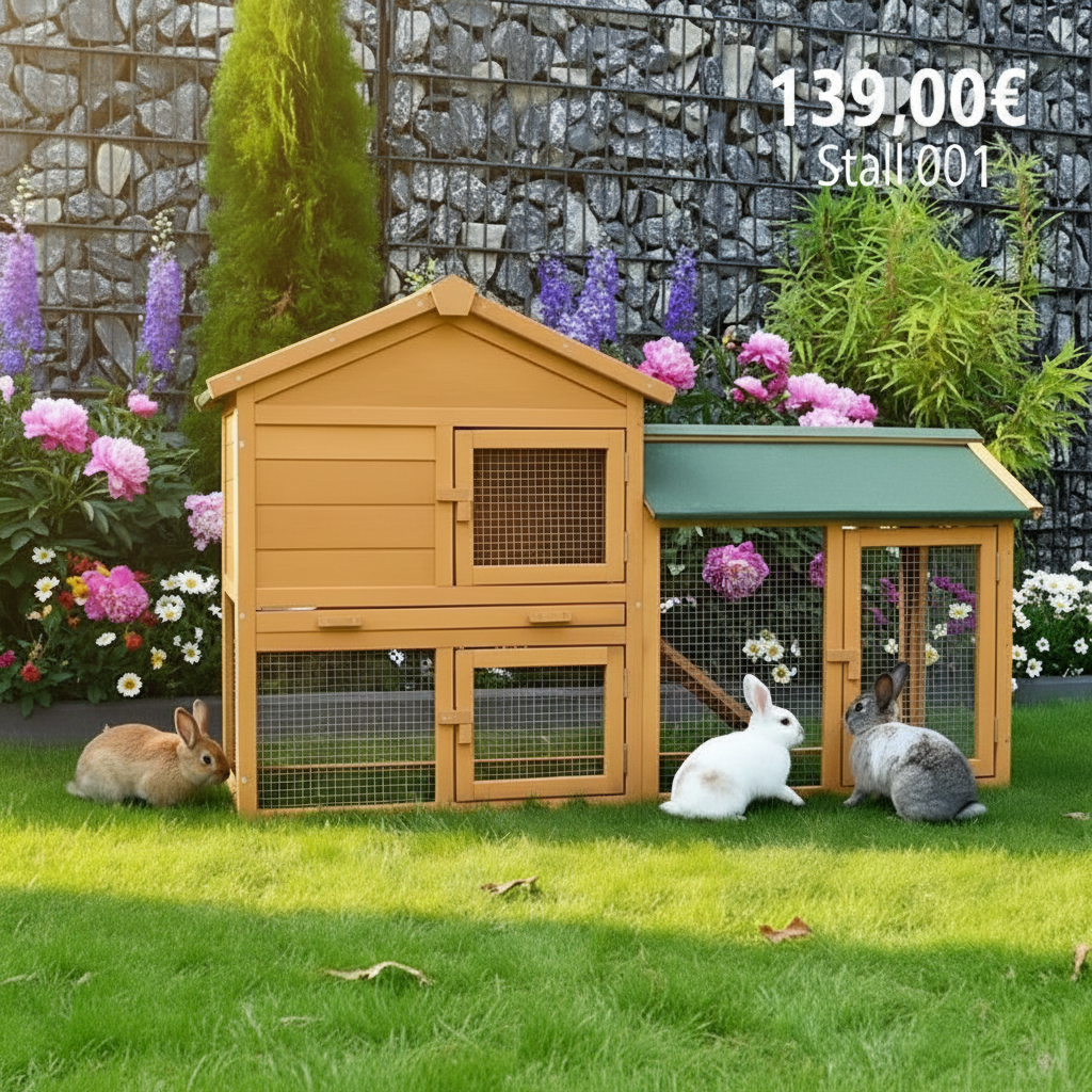 Hasenstall Kaninchenstall Meerschweinchenstall Stall Villa
