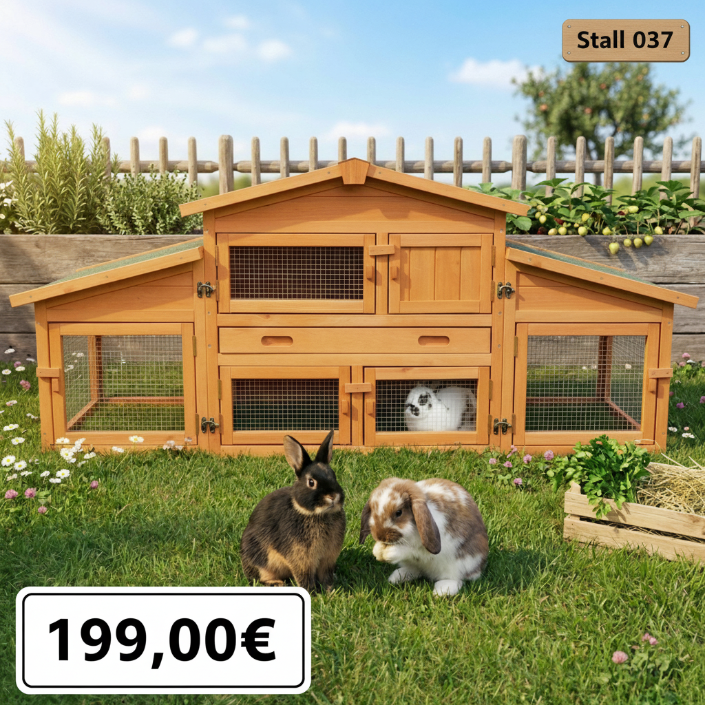 Hasenstall Kaninchenstall Meerschweinchenstall König