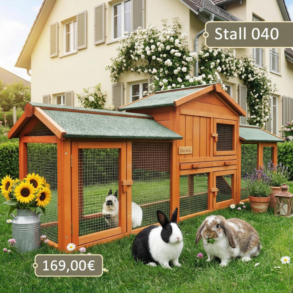 Hasenstall Kaninchenstall Meerschweinchenstall 040