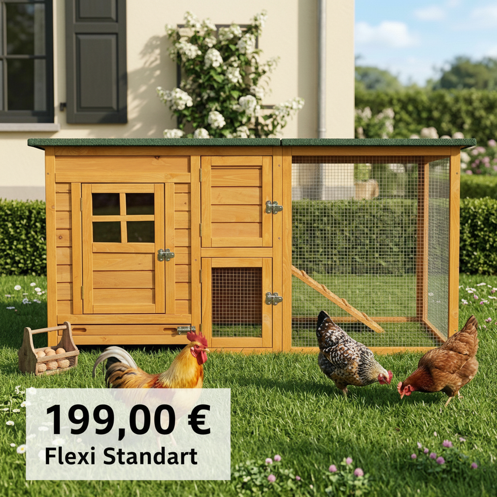 Hühnerstall Kükenstall Wachtelstall Hühnervoliere Flexi Standard