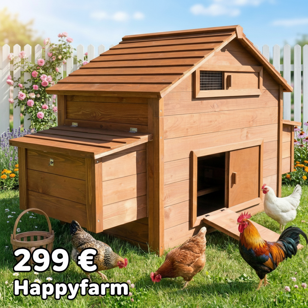 Hühnerstall Kükenstall Wachtelstall Hühnervoliere Happyfarm