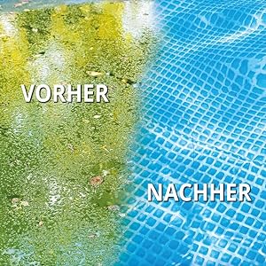 3-in-1 Flüssigkeit, Poolreinigung Wasserpflege Desinfektion und Säuberung