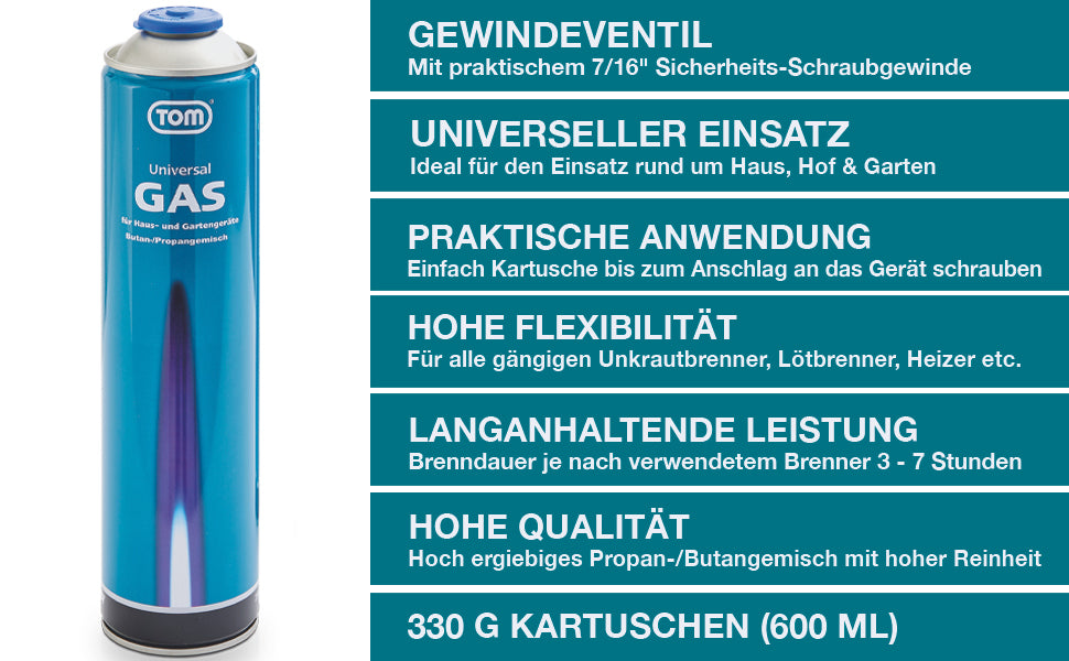 Universalgas 2 mal 600ml