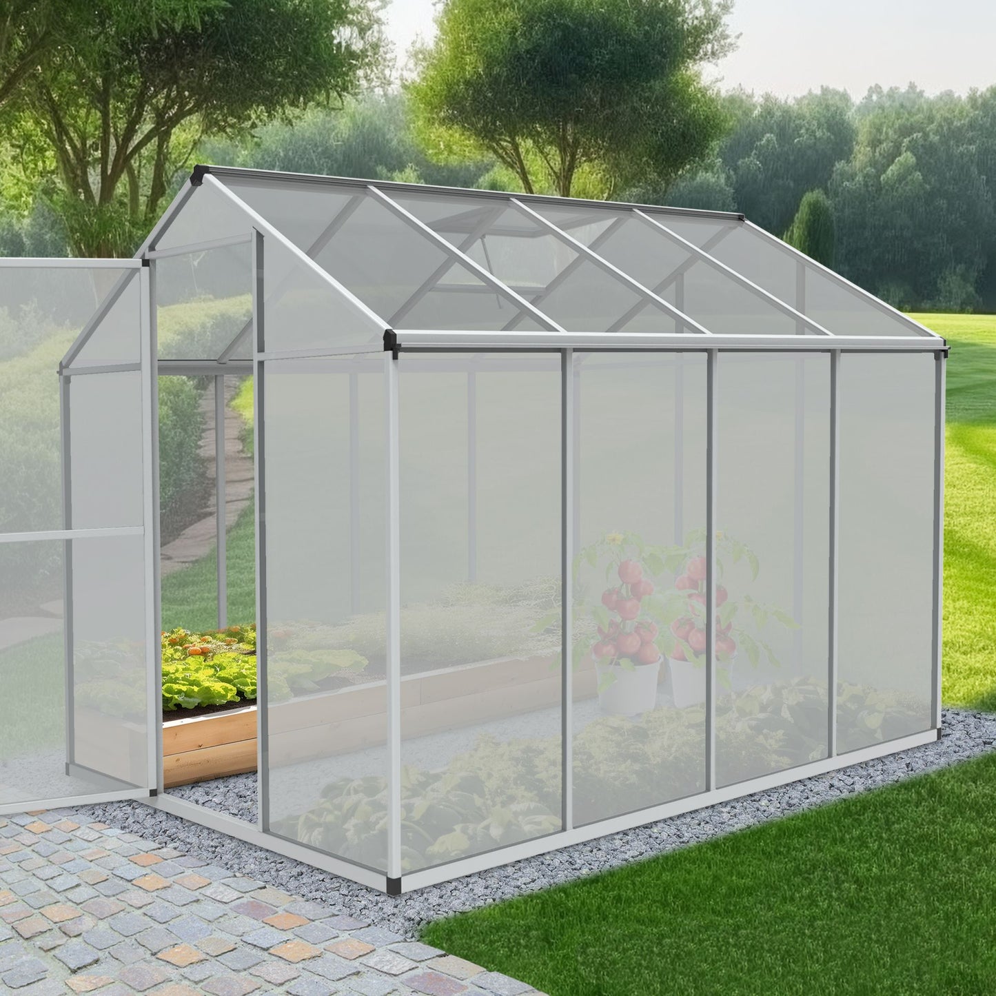 Gewächshaus Aluminium XL
