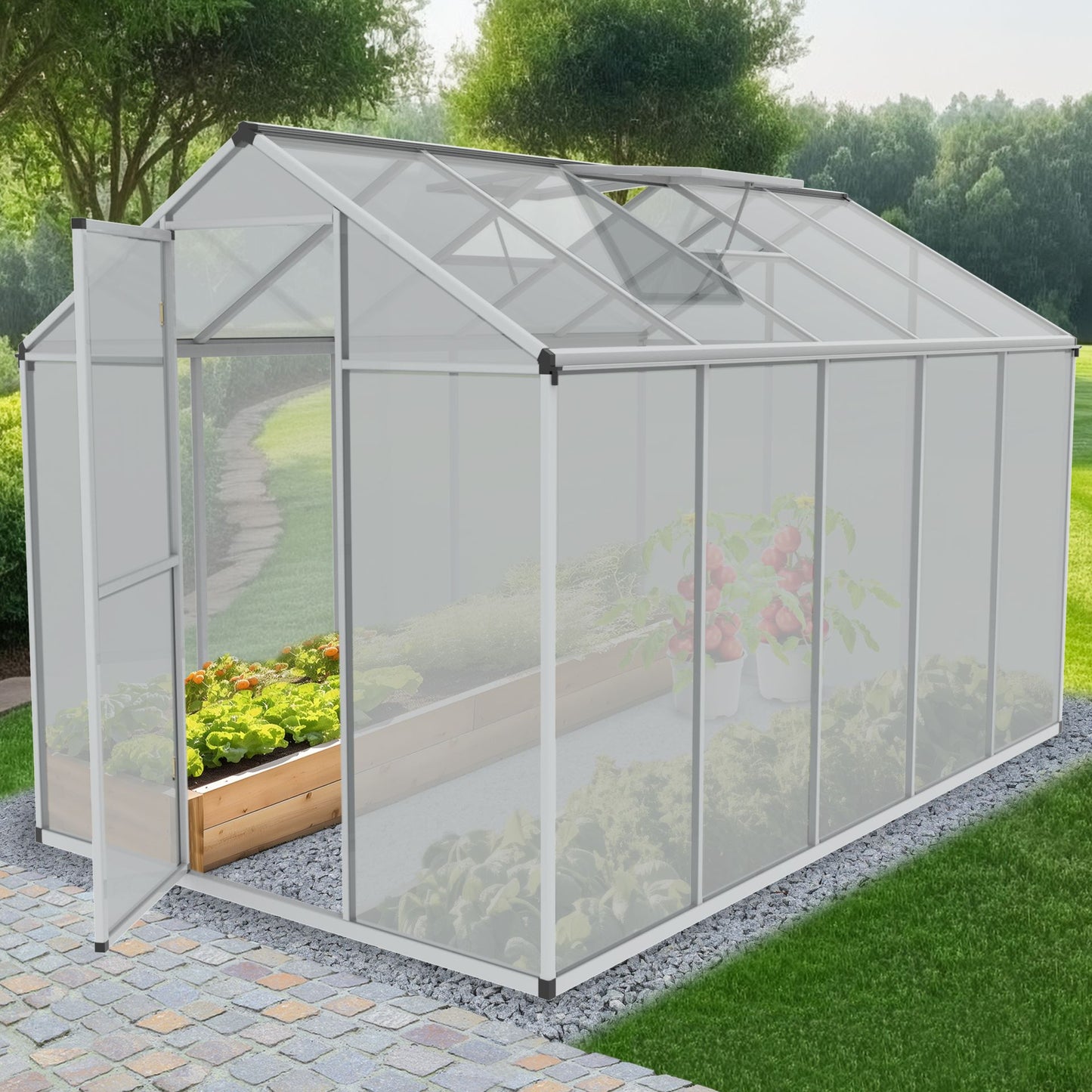 Gewächshaus Aluminium XXL