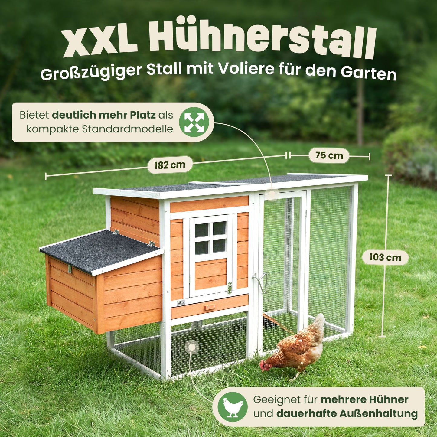 Hühnerstall Kükenstall Wachtelstall Hühnervoliere Ida