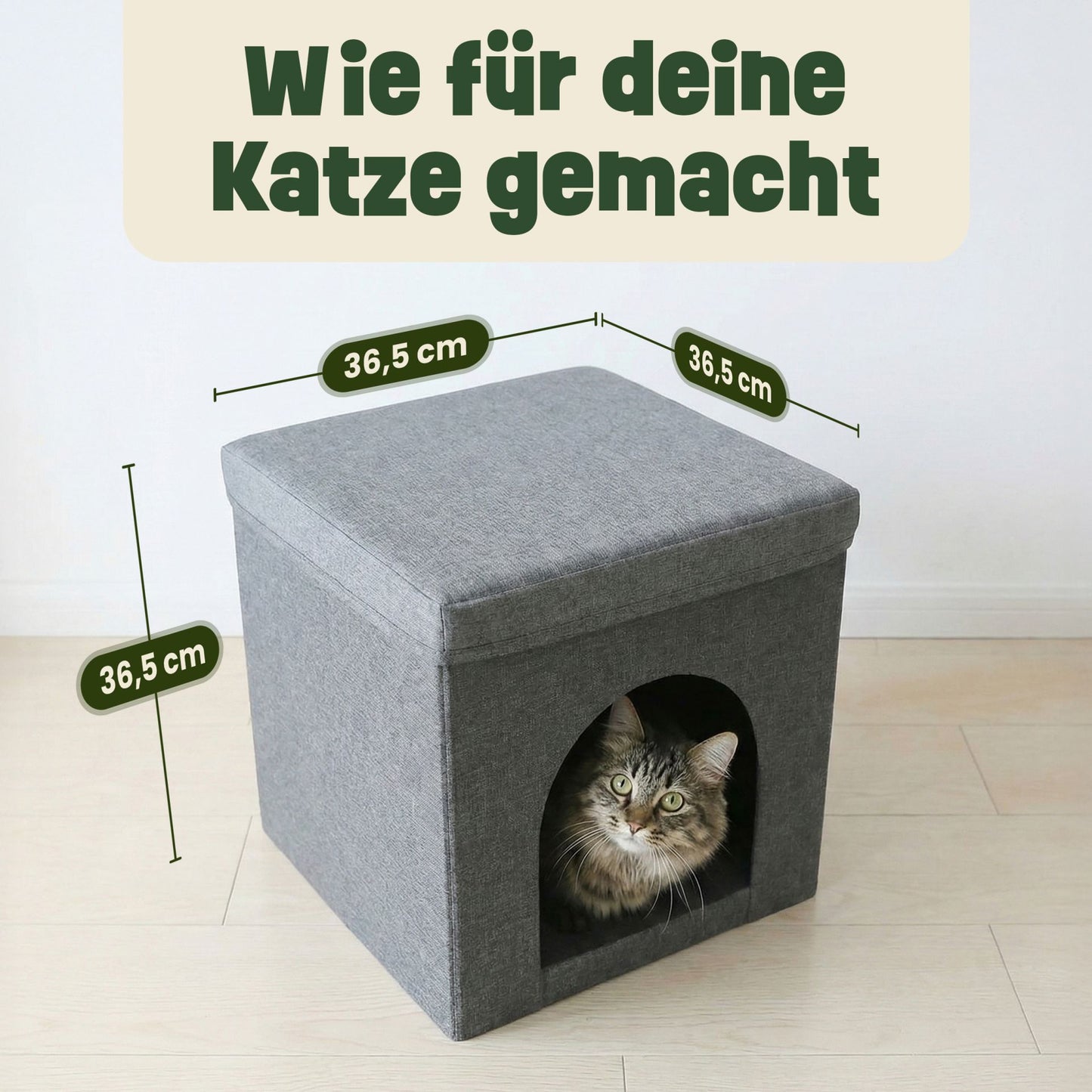 Katzenhütte Katzenhaus Katzenbox Katzenvilla Katzenhöhle   46606