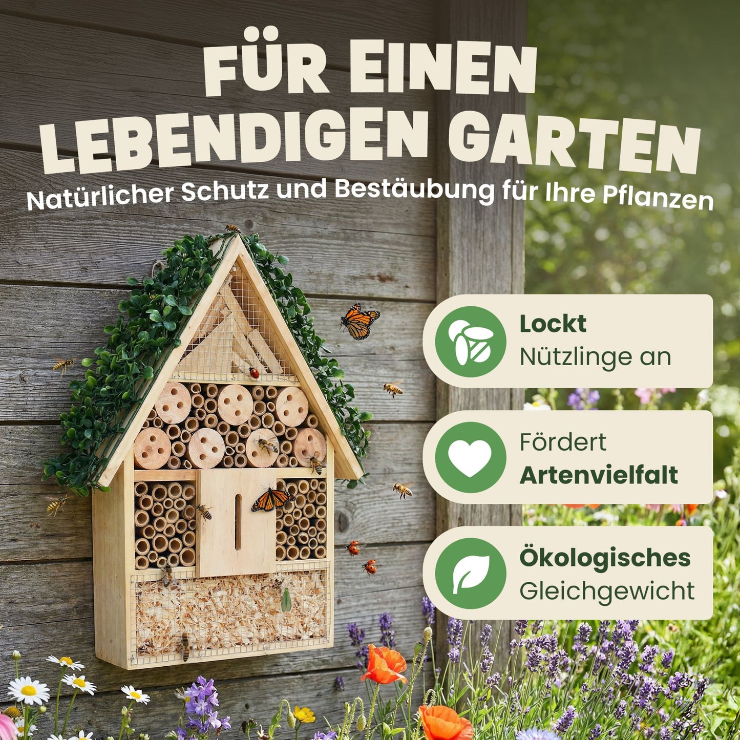 Insektenhotel Wildbienen Insekten Insektenhaus Bienenhotel 46797
