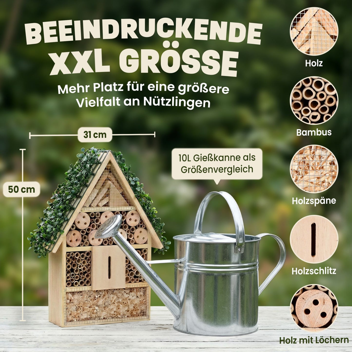 Insektenhotel Wildbienen Insekten Insektenhaus Bienenhotel 46797