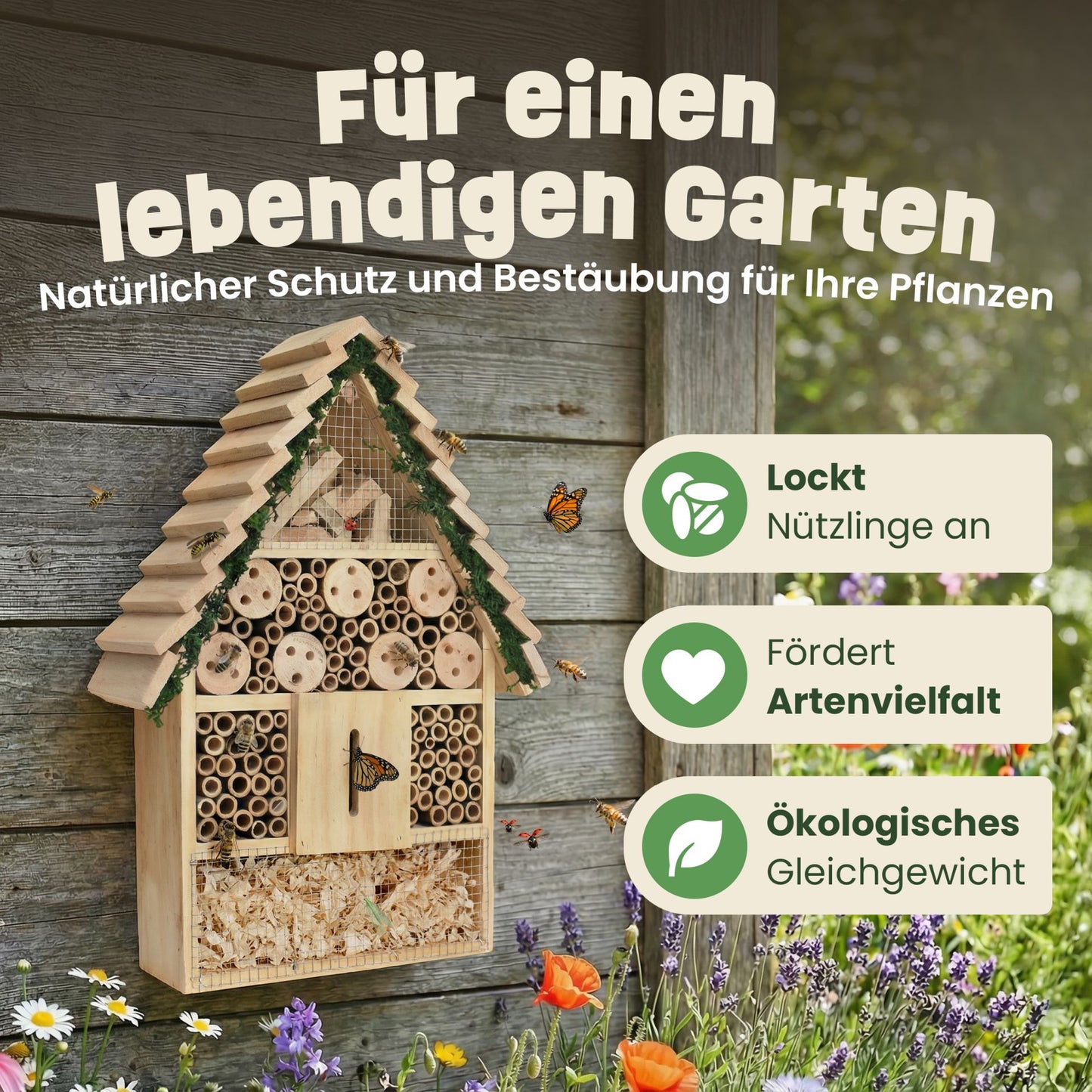 Insektenhotel Wildbienen Insekten Insektenhaus Bienenhotel 46798