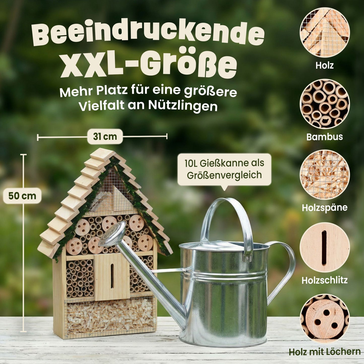 Insektenhotel Wildbienen Insekten Insektenhaus Bienenhotel 46798