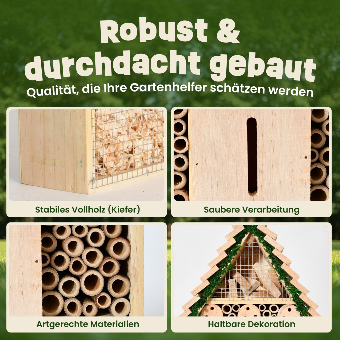 Insektenhotel Wildbienen Insekten Insektenhaus Bienenhotel 46798