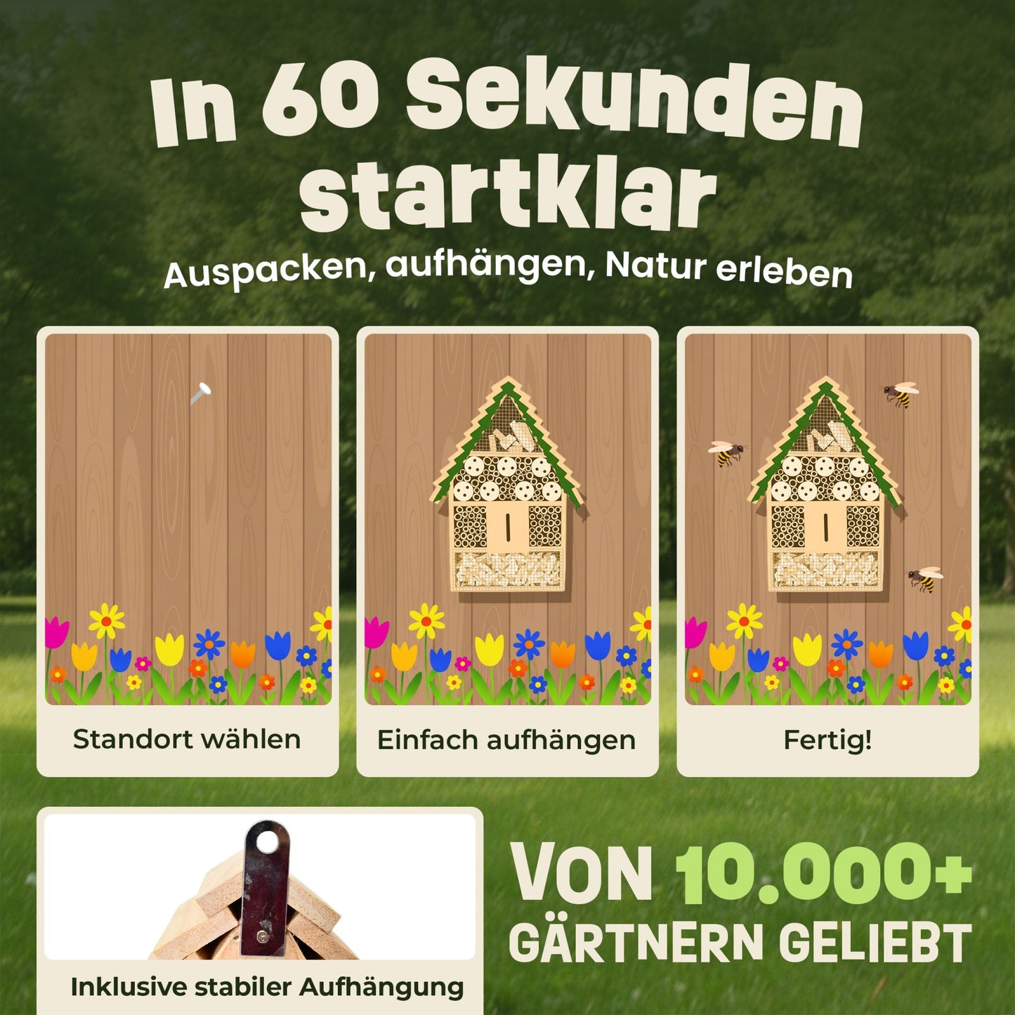 Insektenhotel Wildbienen Insekten Insektenhaus Bienenhotel 46798