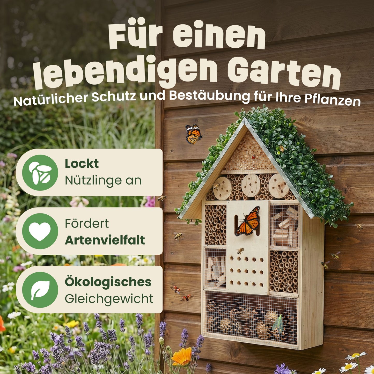 Insektenhotel Wildbienen Insekten Insektenhaus Bienenhotel 46799