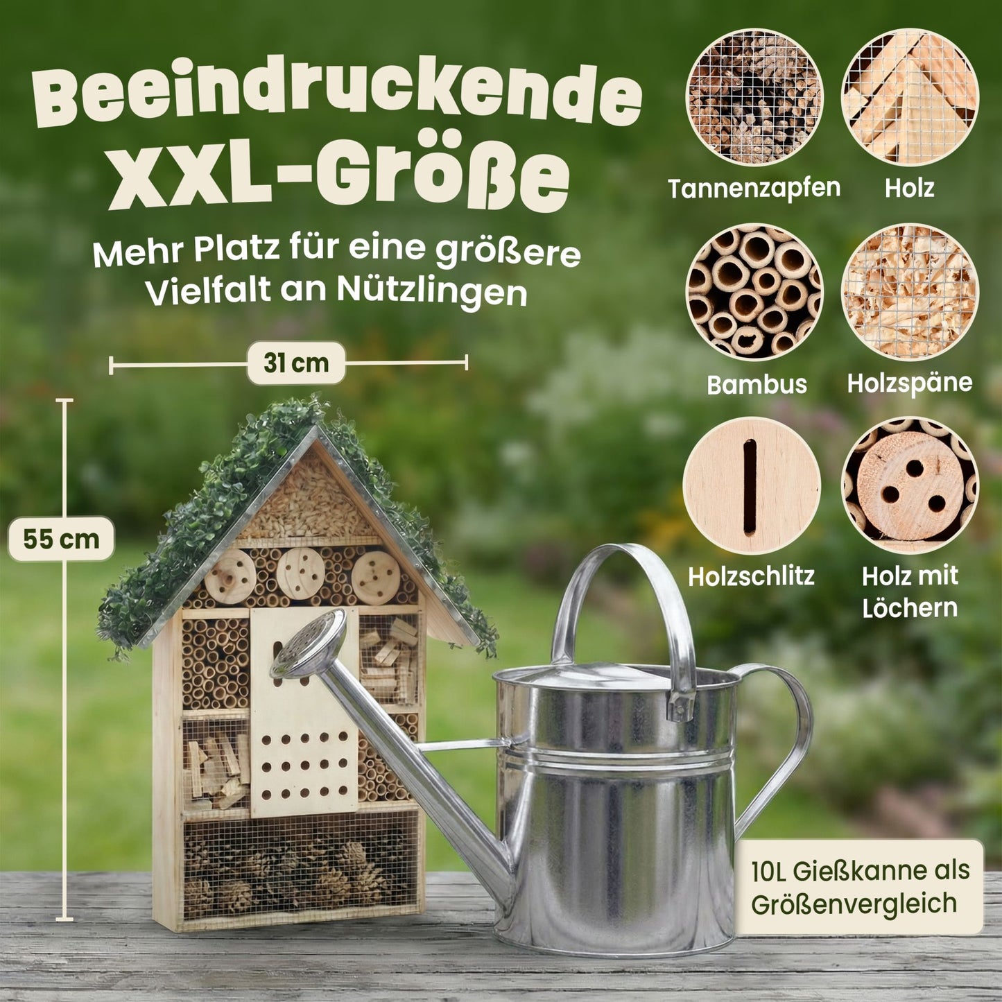 Insektenhotel Wildbienen Insekten Insektenhaus Bienenhotel 46799