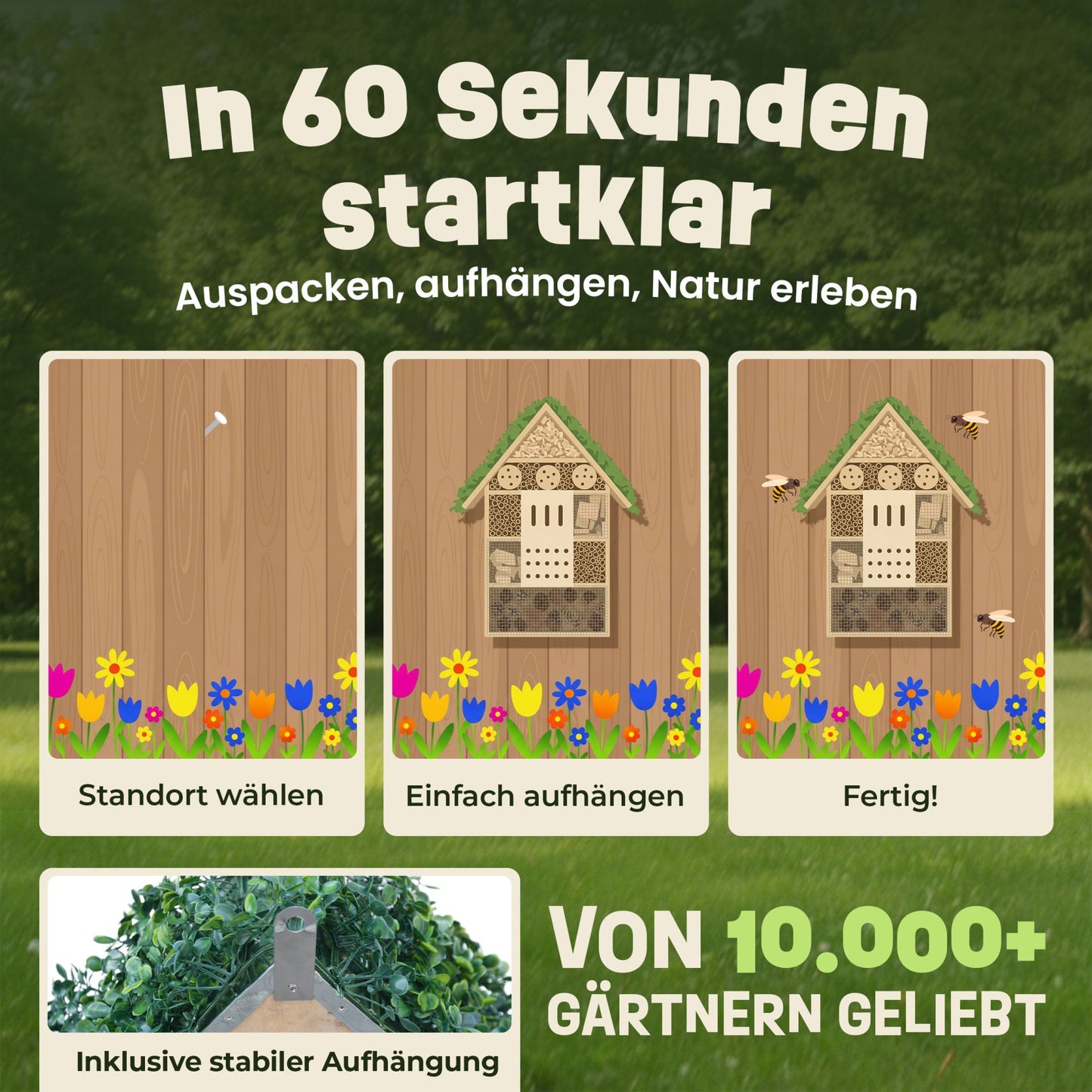 Insektenhotel Wildbienen Insekten Insektenhaus Bienenhotel 46799