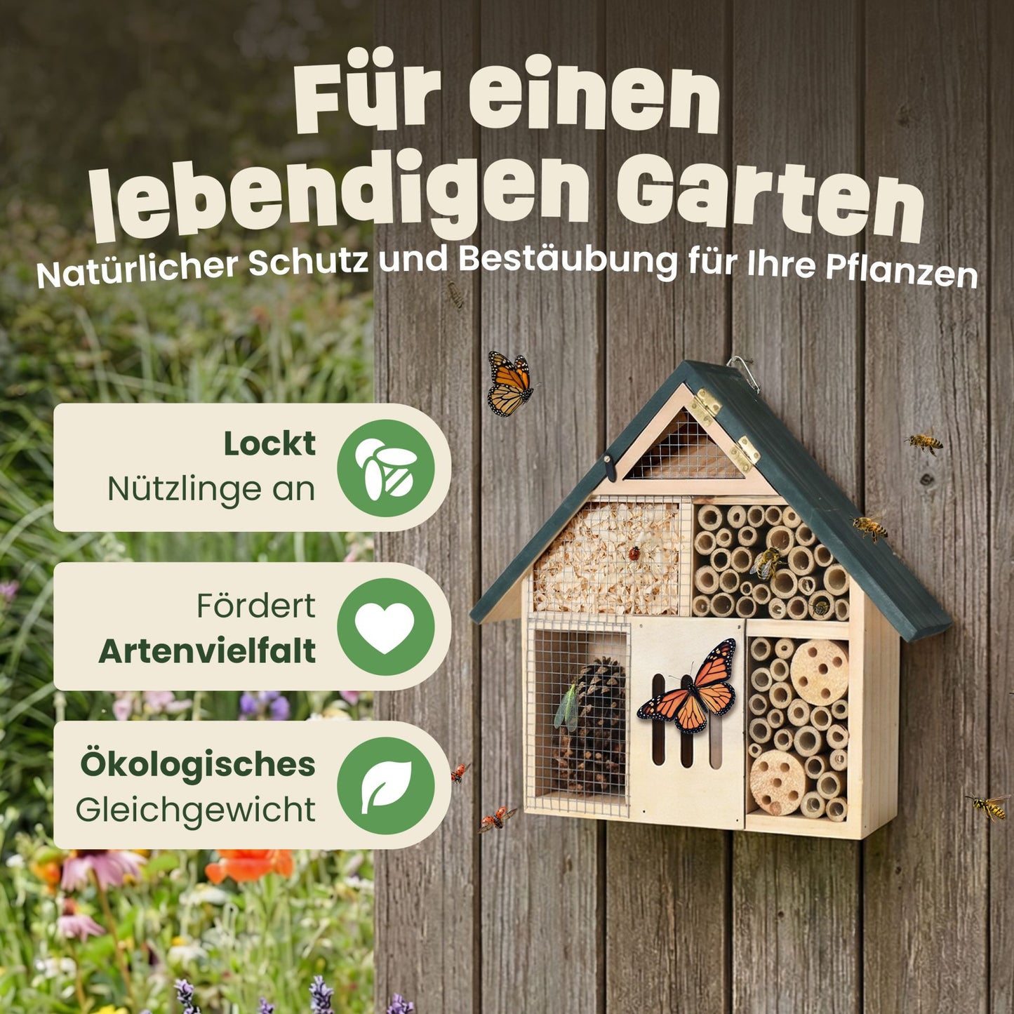 Insektenhotel Wildbienen Insekten Insektenhaus Bienenhotel 46800