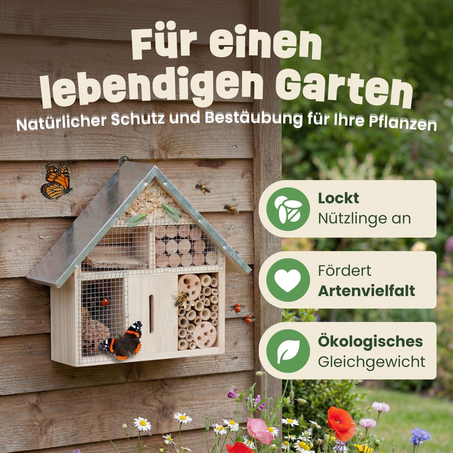 Insektenhotel Wildbienen Insekten Insektenhaus Bienenhotel 46802